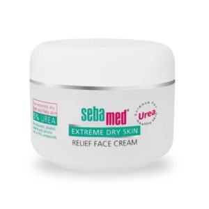 Ein Tiegel SebaMed Extreme Dry Skin Relief Gesichtscreme mit 5% Urea