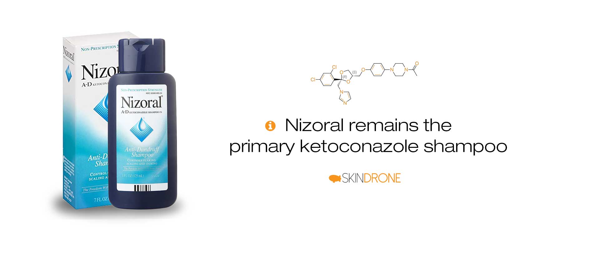 Nizoral anti-dandruff shampoo is the primary ketoconazole option for scalp seborrheic dermatitis