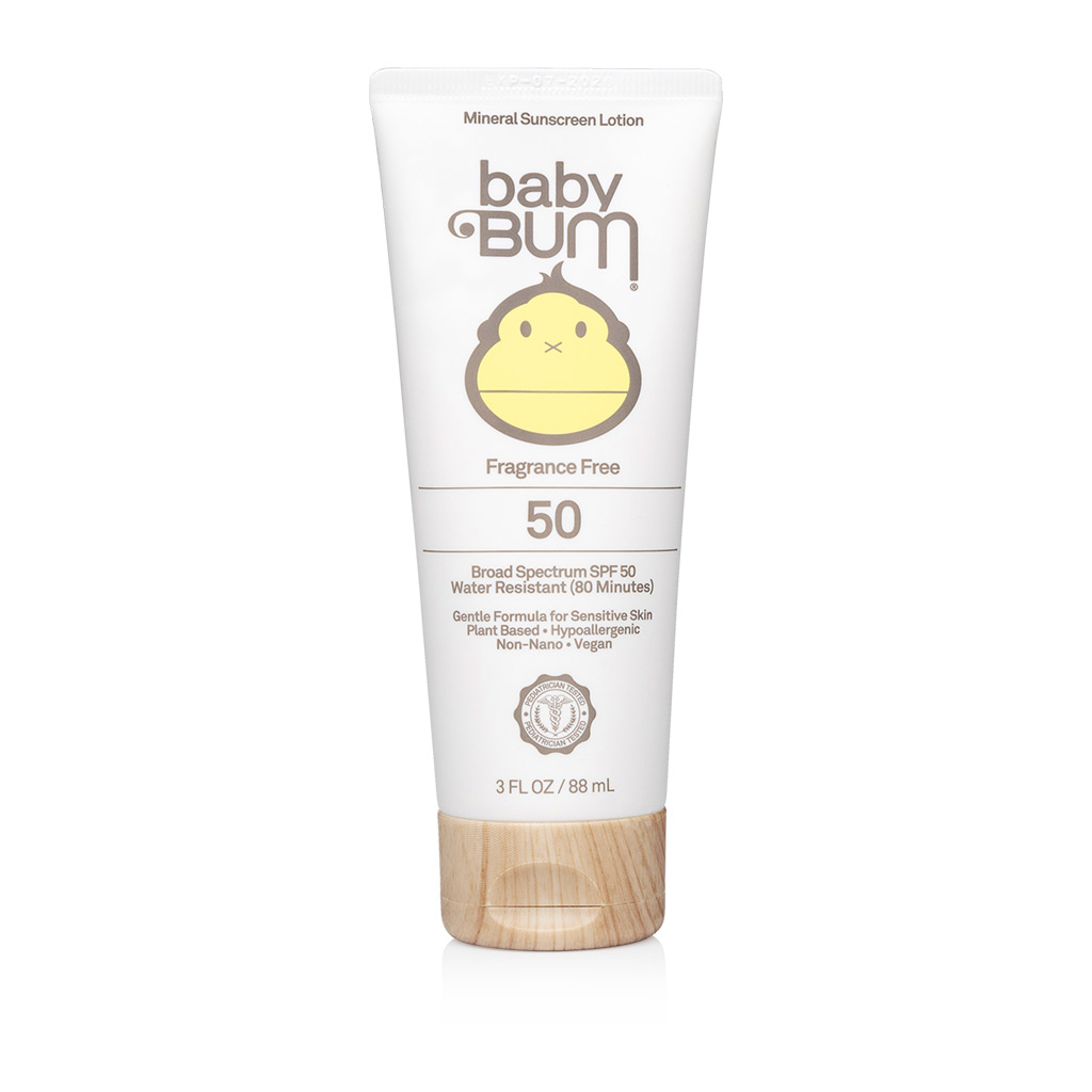 88ml Tube Baby Bum Parfümfreie Sonnencreme - eine weitere hauptsächlich natürliche Sonnenschutzoption für zu seborrhoischer Dermatitis neigende Haut