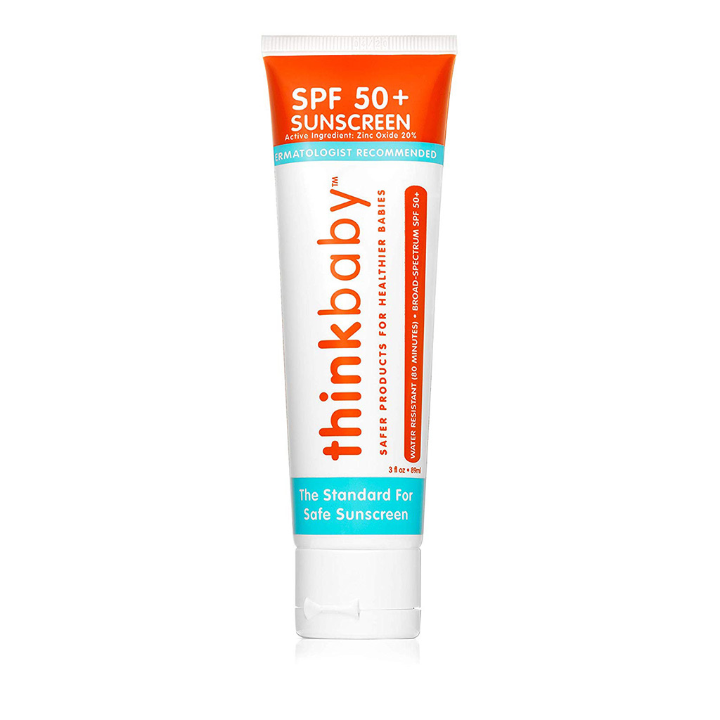 89ml Tube Thinkbaby SPF 50+ Sonnencreme - unsere am besten bewertete Sonnencreme für zu seborrhoischer Dermatitis neigende Haut